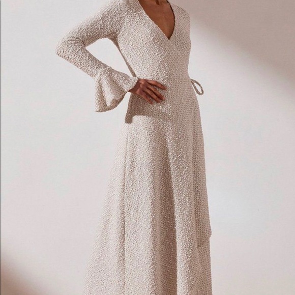 shona joy hayes wrap mini dress